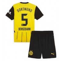 Camiseta Borussia Dortmund Ramy Bensebaini #5 Primera Equipación para niños 2024-25 manga corta (+ pantalones cortos)